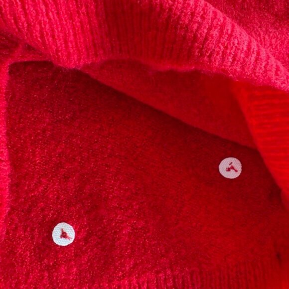 Little Girls Holiday Sweater Chelsea & Violet Crimson Red Rhinestone Size 6  NWT - Picture 8 of 8